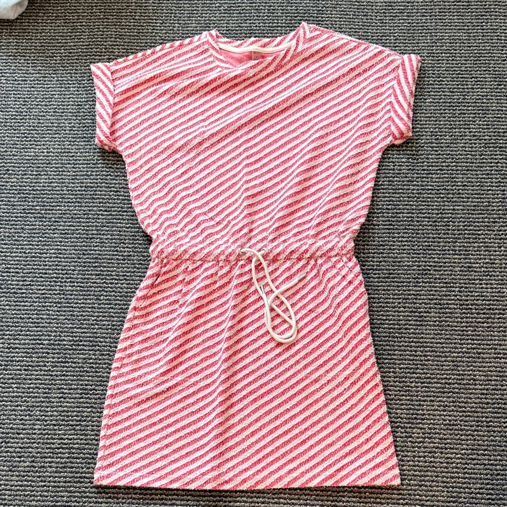 Lou & Grey Red, Pink, and White Striped Dress